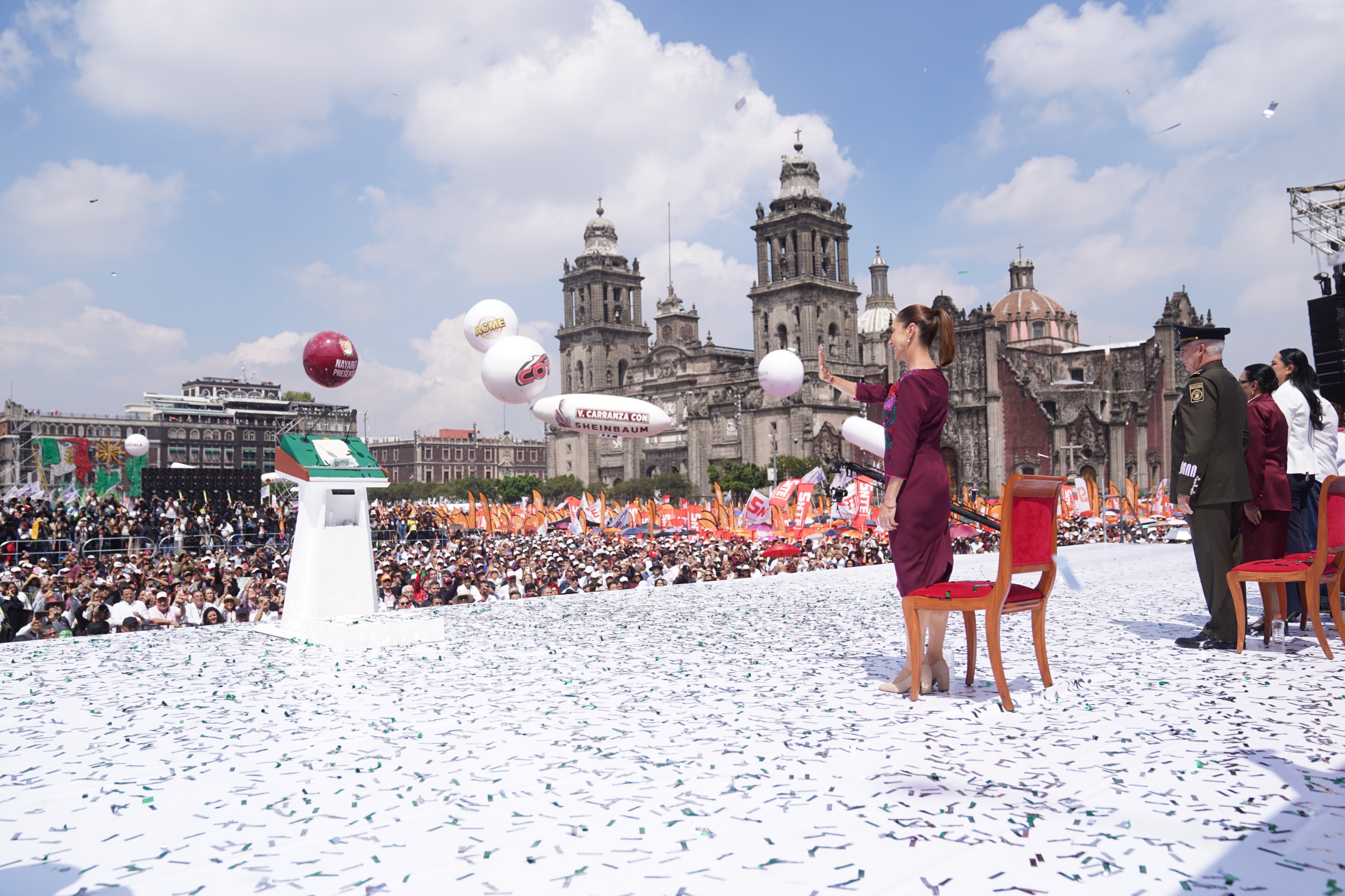 Sheinbaum da informe de primer año de gobierno