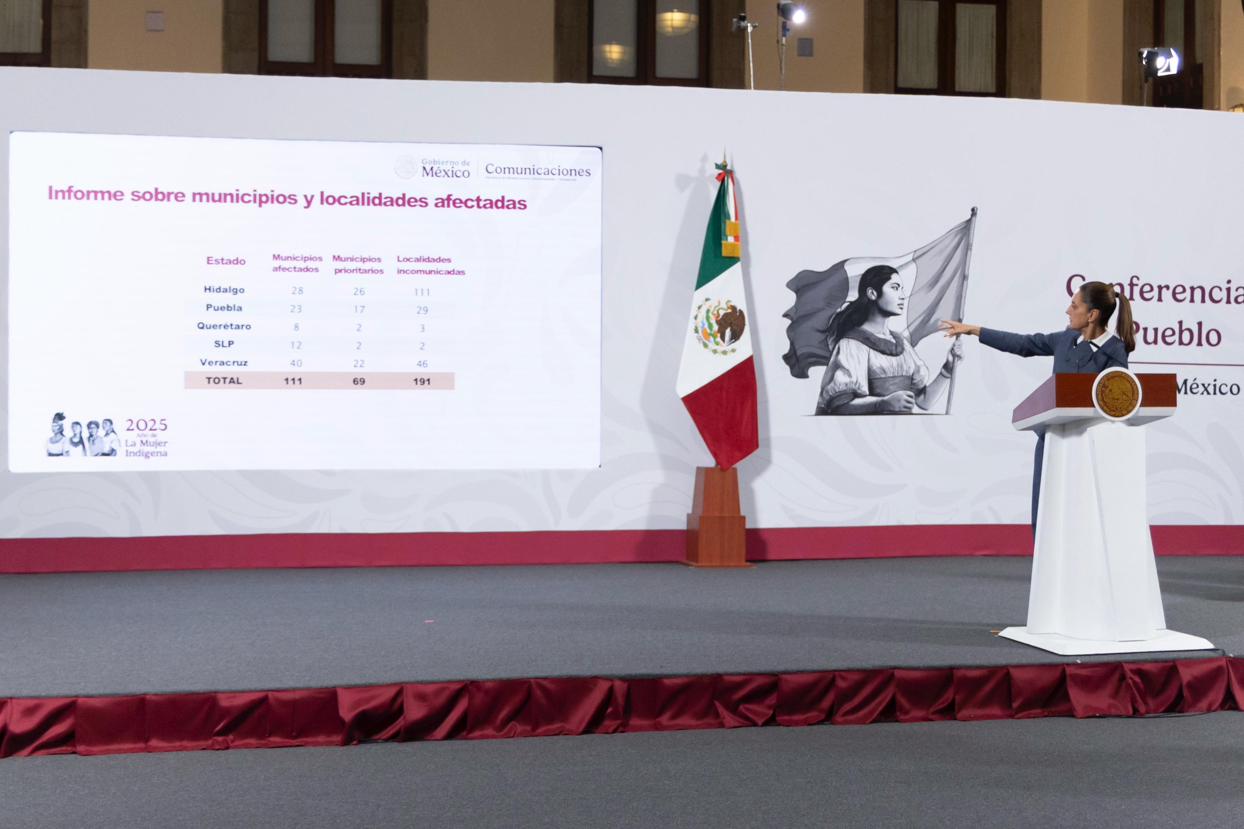 Sheinbaum detalla afectaciones 