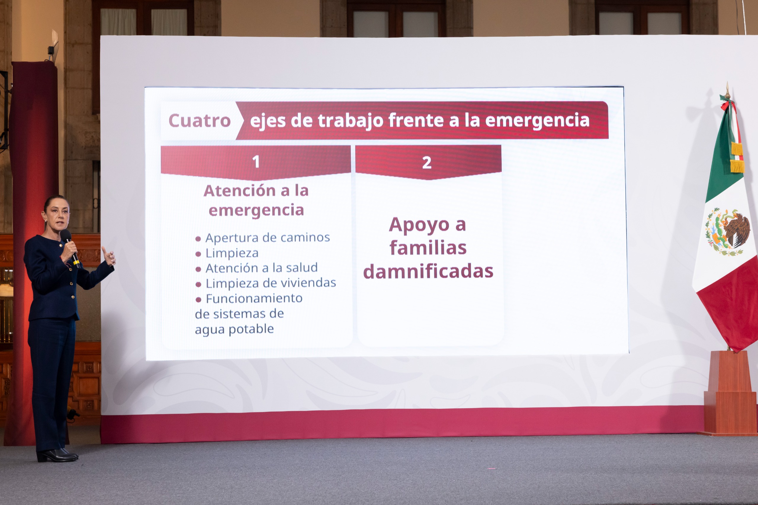 Sheinbaum presenta plan damnificados