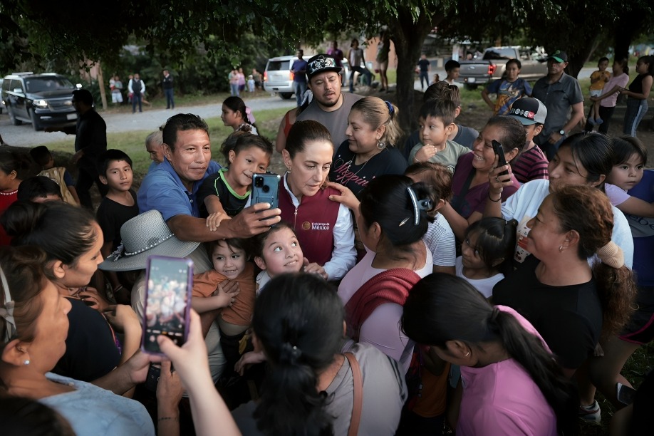Sheinbaum realiza tercera visita en Sierra Norte de Puebla