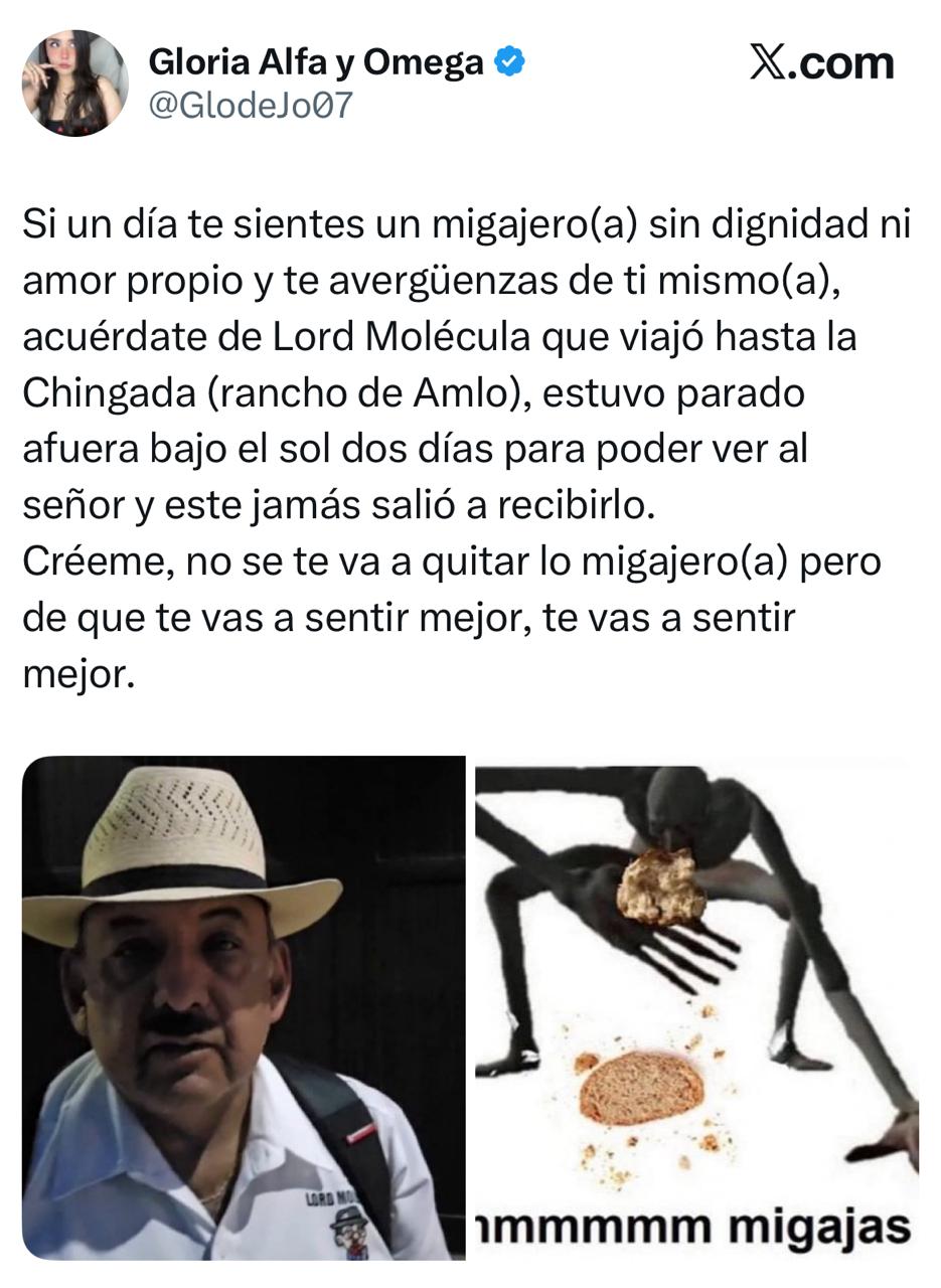 Usuarios se burlan de Lord Molécula