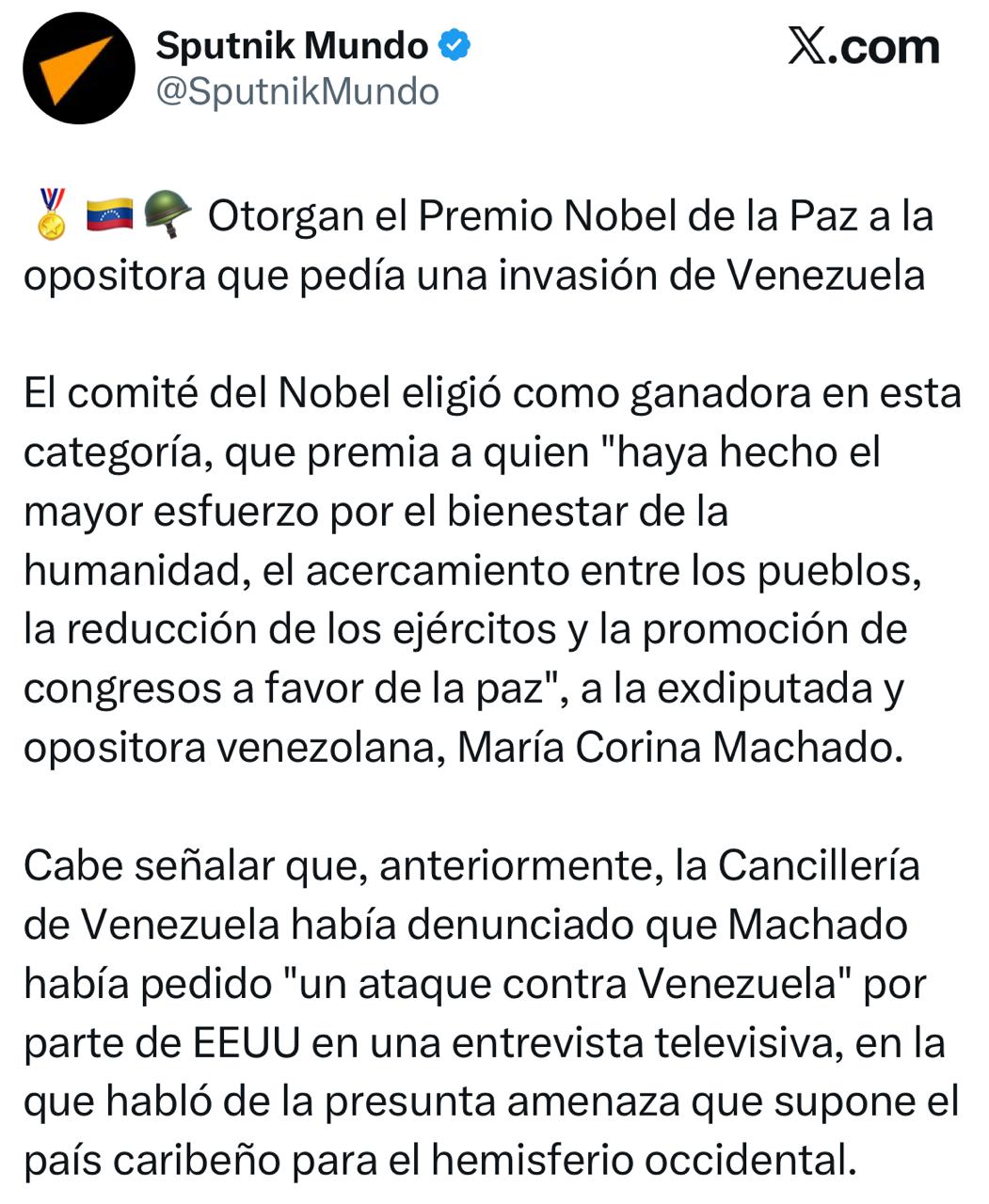 Usuarios se burlan de María Corina Machado