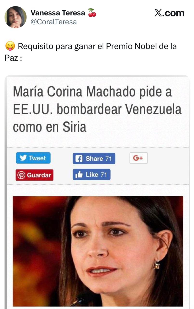 Usuarios responden a María Corina Machado