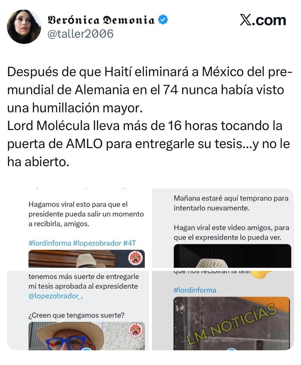 Usuarios tunden a Lord Molécula
