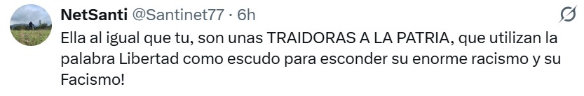 Xóchitl Gálvez traidora a la patria