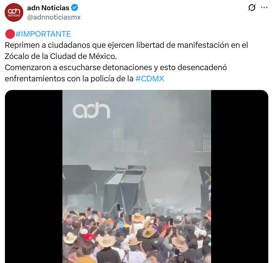 ADN reporte manifestantes