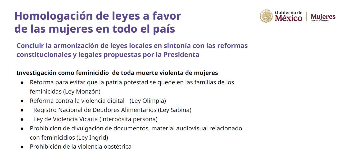 Cambios legales para mujeres