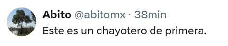 chayotero de primera