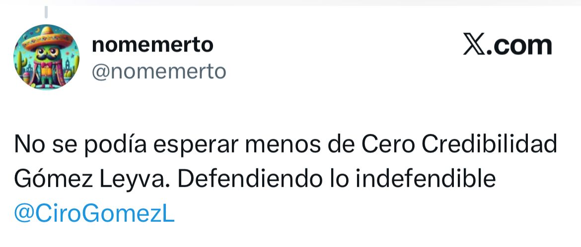 Ciro Gómez mentiroso