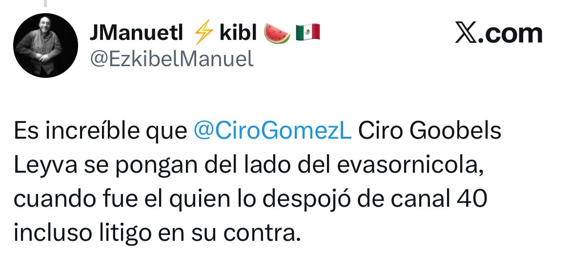 Ciro Gómez vendido