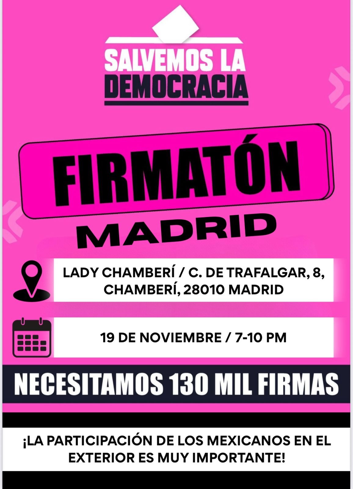 Claudio X. buscará firmas en España