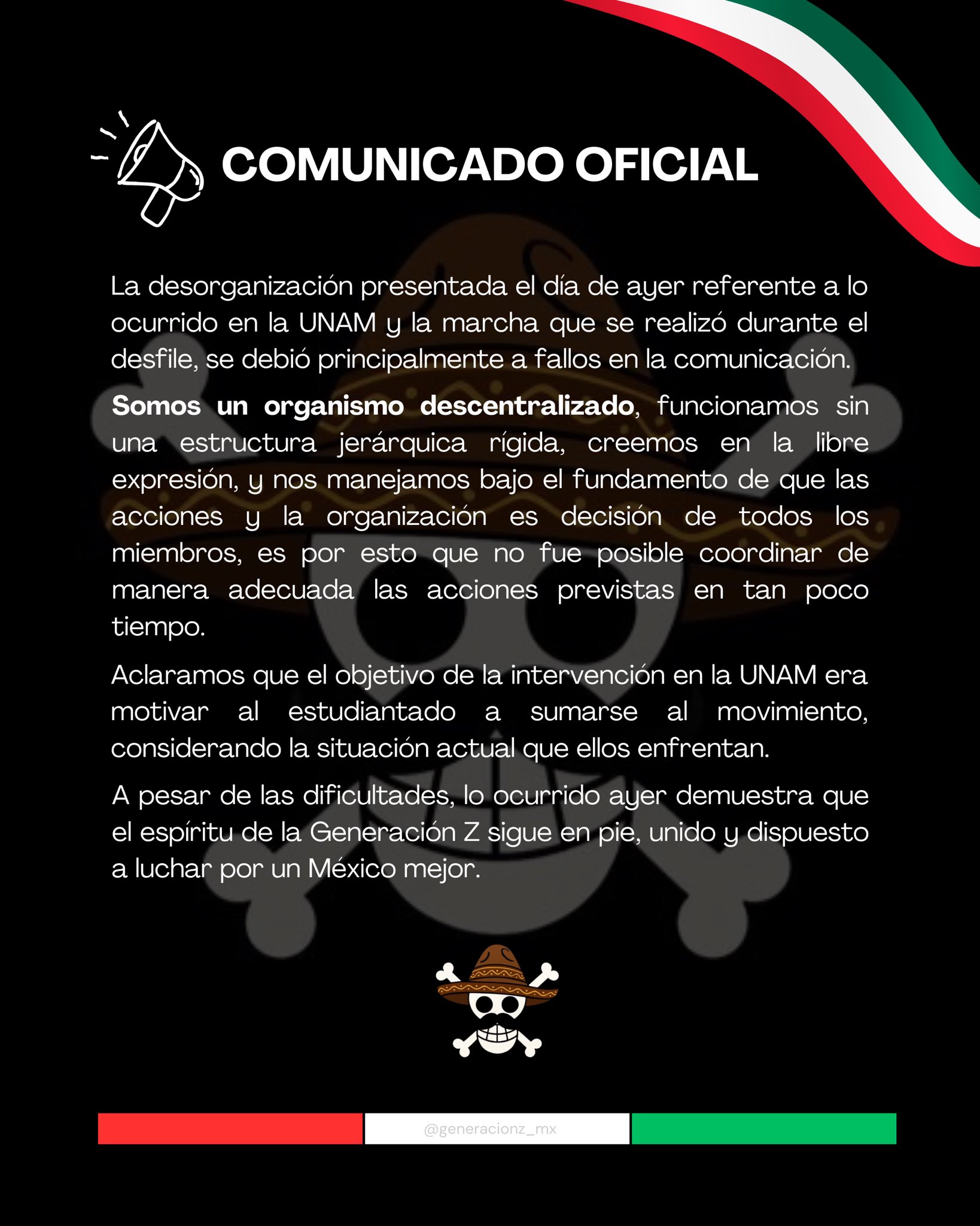 Comunicado Gen Z