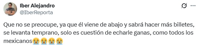 el viene desde abajo