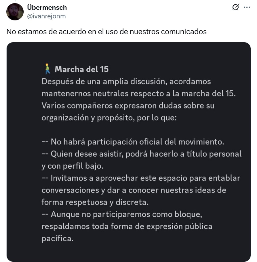Generación Z México se deslinda
