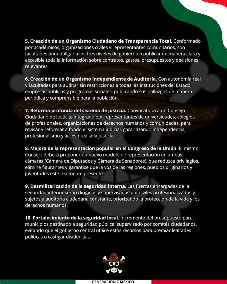 Generación Z lanza pliego petitorio previo a marcha nacional
