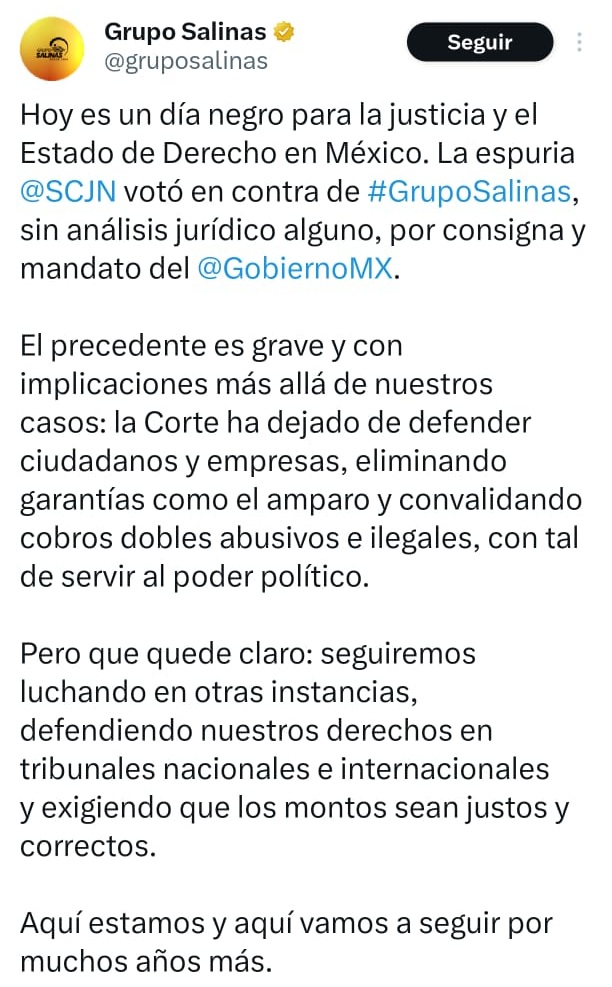 Grupo Salinas SCJN