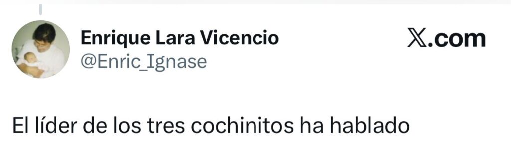 Líder de los tres cochinitos