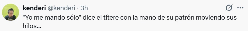 Me mando solo