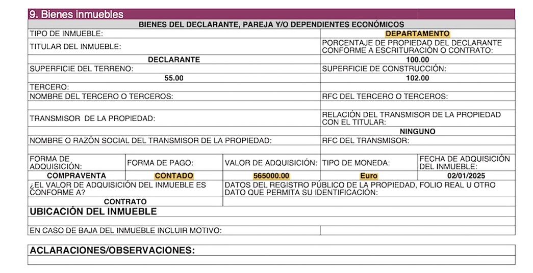 Opacidad en declaración de Marko Cortés