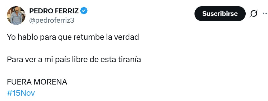 Pedro Ferriz marcha