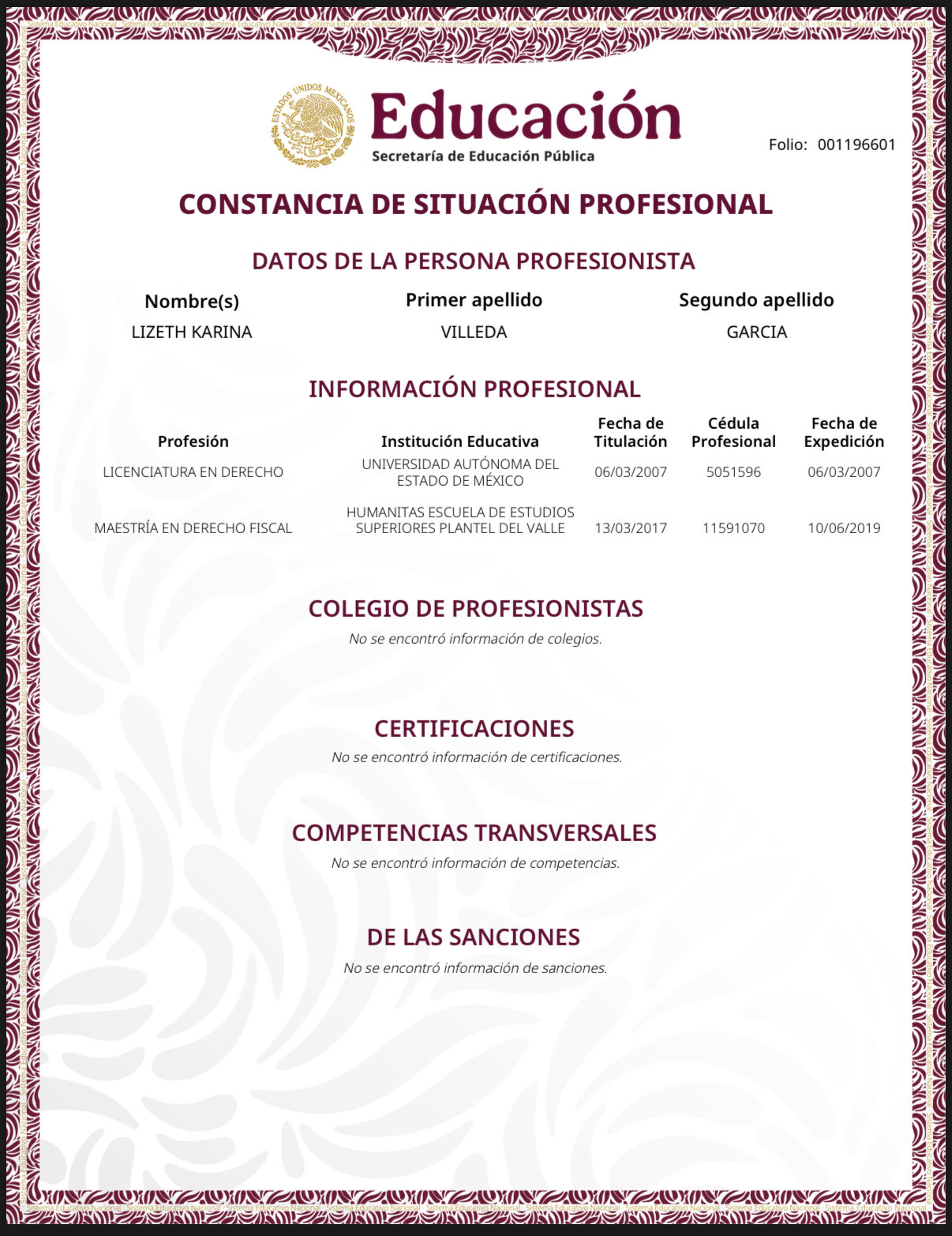 Registro Karina Villeda SCJN