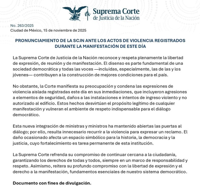 SCJN comunicado