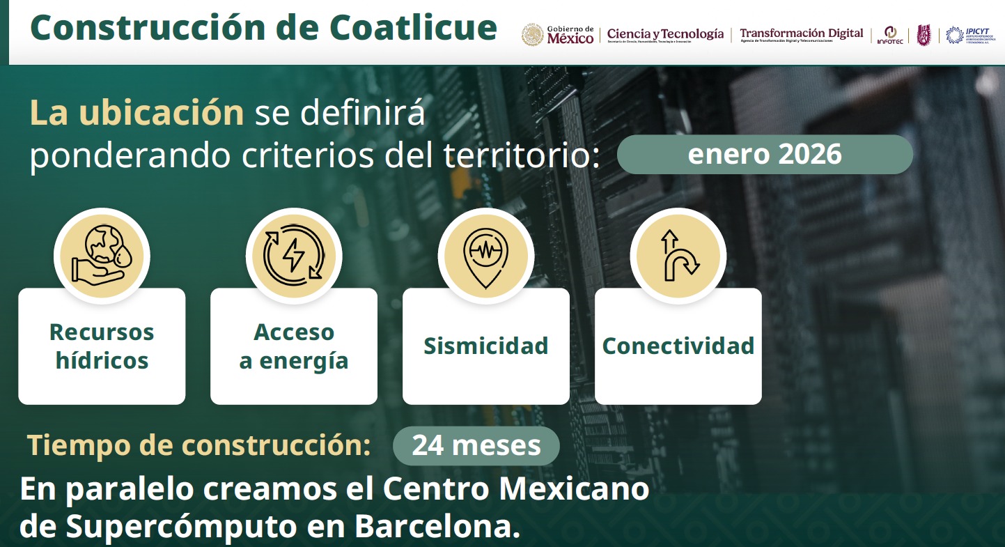 Supercomputadora México construccion