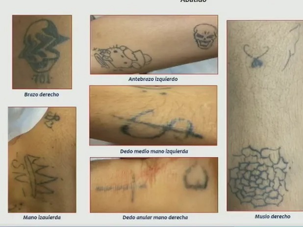Tatuajes del homicida de Carlos manzo