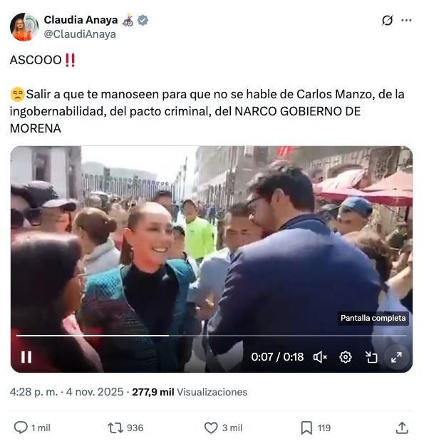 Tuit Claudia Anaya