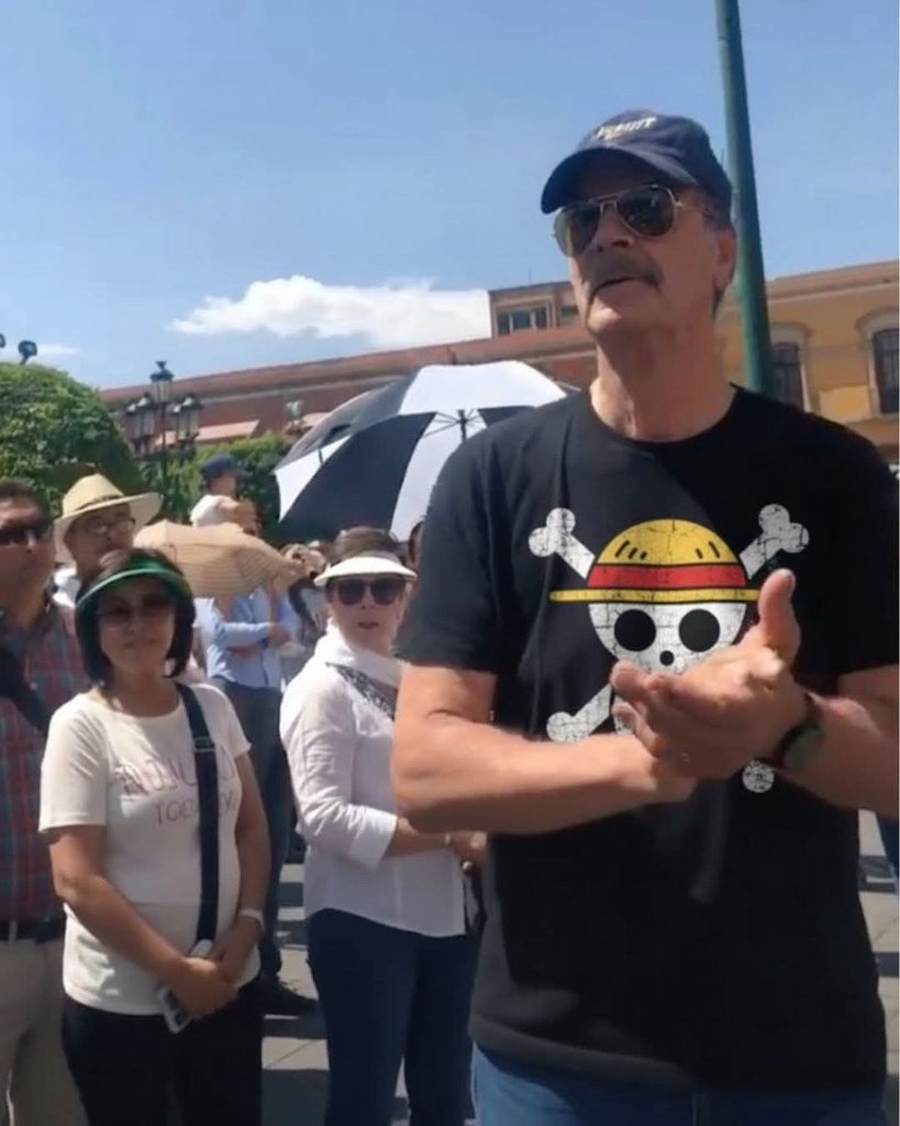 Vicente Fox en marcha de la Generación Z