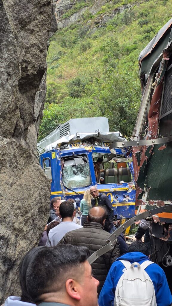 choque de trenes en Perú