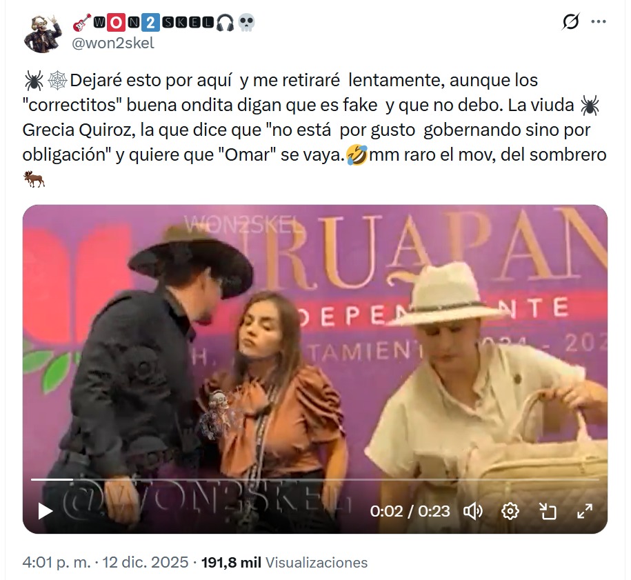 creador de video contra Grecia Quiroz