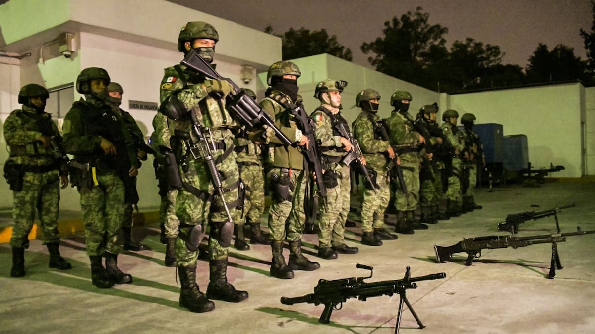 Decomisan arsenal del CJNG en Chiapas