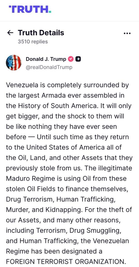 Donald Trump Truth Social