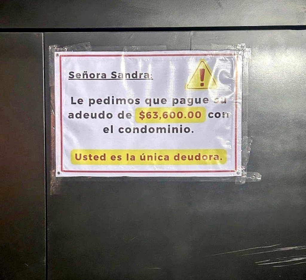 Exhiben a Sandra Cuevas por supuesta deuda en condominio