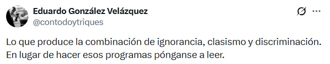 Influencer Jair Sánchez criticas a su comentario clasista