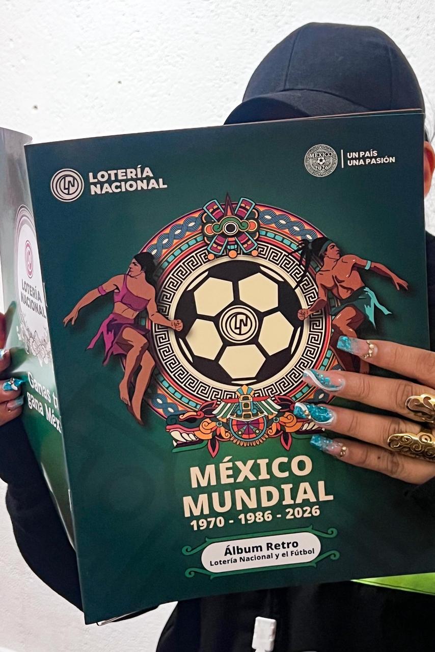Lotería Nacional lanza álbum retro de futbol