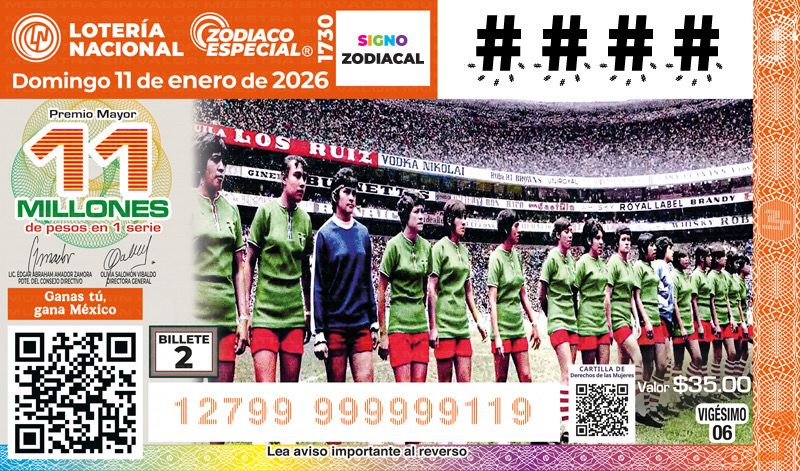 Lotería Nacional lanza álbum retro de futbol