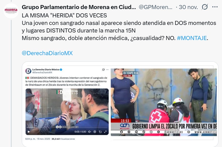 Morena herida dos veces