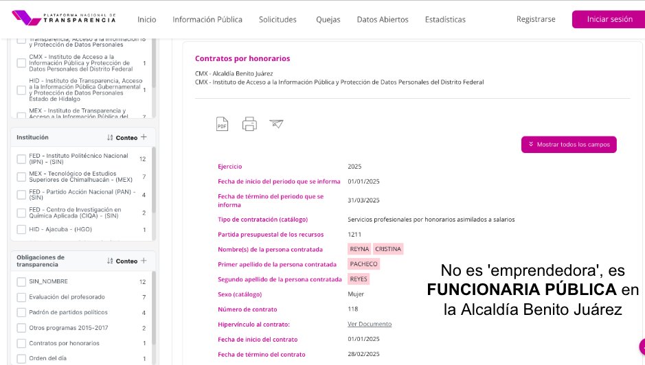 morena revela identidad victima