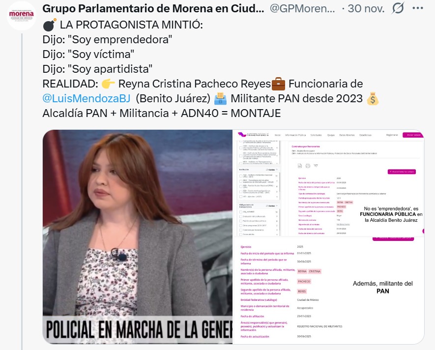 Morena victima