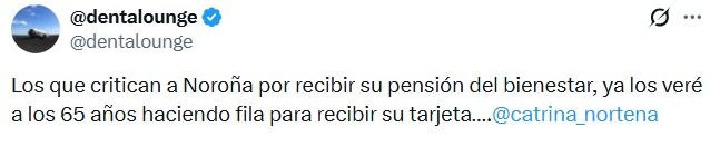 Apoyo a Noroña y su pensión