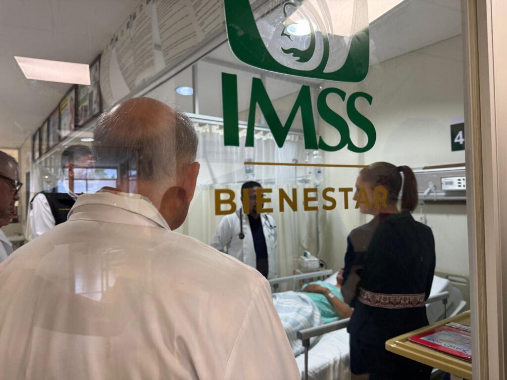 Sheinbaum visita lesionados