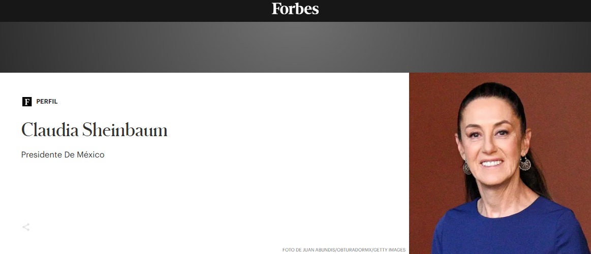 Sheinbaum listado Forbes