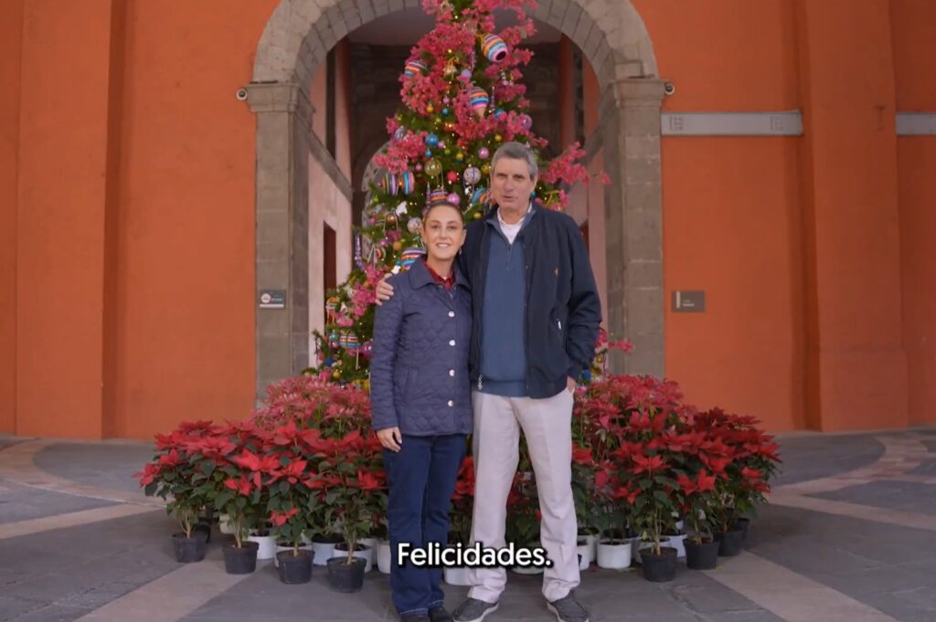Sheinbaum ofrece mensaje de Navidad