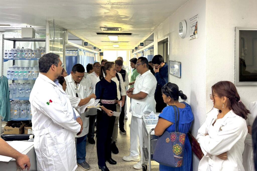 Sheinbaum visita hospitales