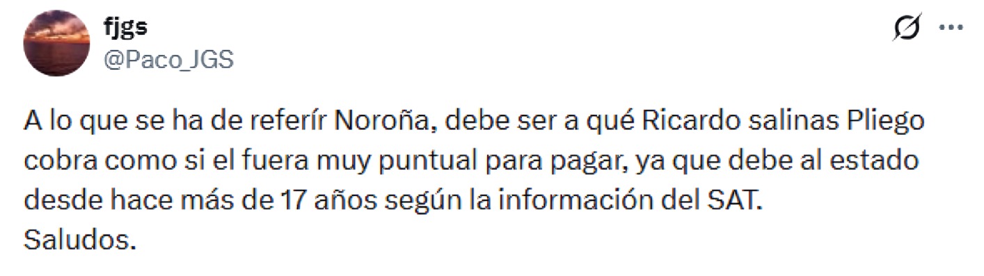 Usuarios critican a Salinas Pliego por notificación de cobro
