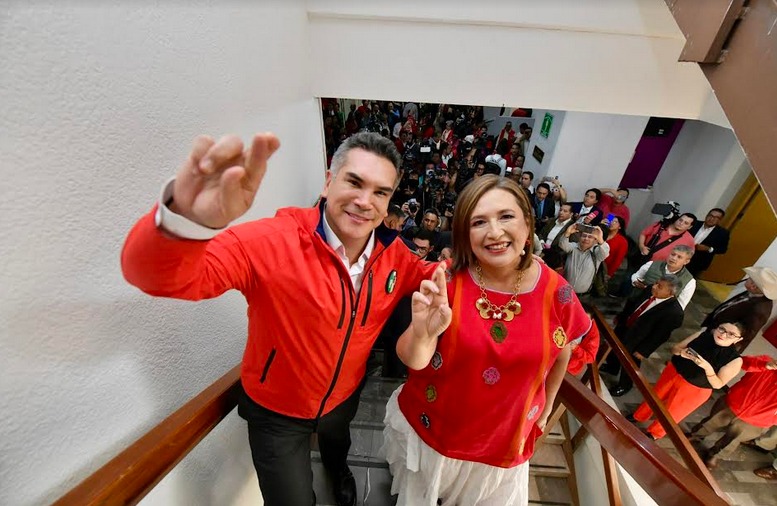 Xóchitl Gálvez y Alito Moreno