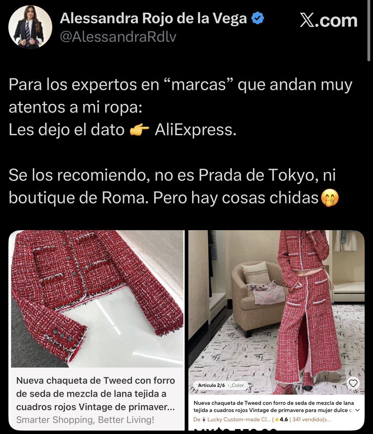 Alessandra Rojo responde por atuendo