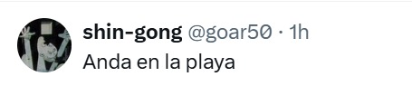 anda en la playa